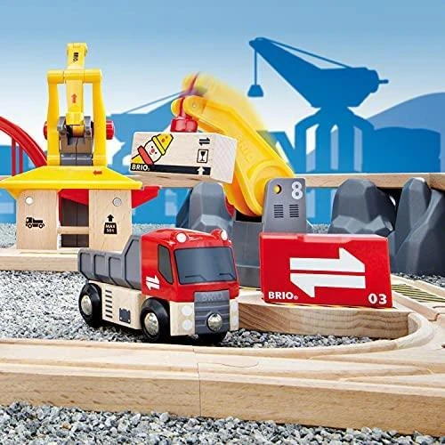 Brio Railway Brio rinkinys su traukinio bėgiais Railway deluxe, 33097