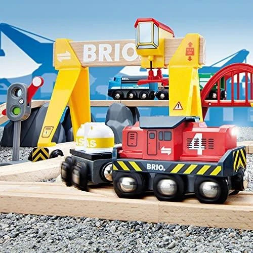 Brio Railway Brio rinkinys su traukinio bėgiais Railway deluxe, 33097