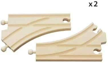 Ravensburger Brio Geležinkelis BRIO lenktų kelio detalių rinkinys, dideli 33342