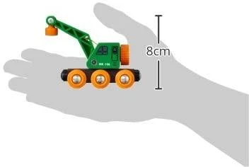Ravensburger BRIO RAILWAY Kranas su vagonu 33698