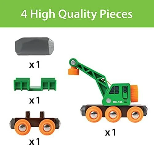 Ravensburger BRIO RAILWAY Kranas su vagonu 33698