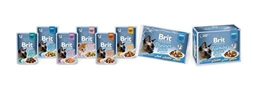 Brit Care Cat Delicate konservai katėms maiš. Filė padaže Family Plate 1020 g (12 x 85 g)