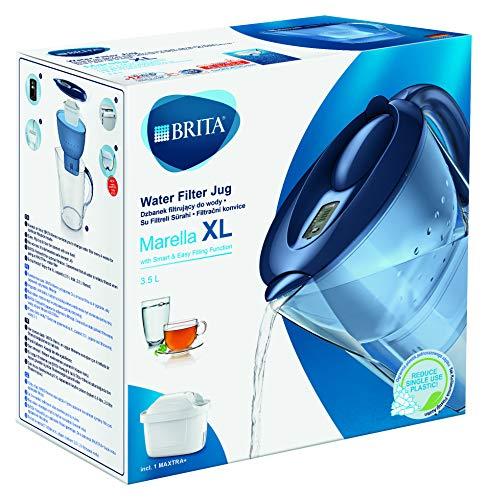 Vandens filtravimo ąsotis BRITA Marella XL 3.5L, melsvas su vandens filtru MAXTRA+ 1 vnt.