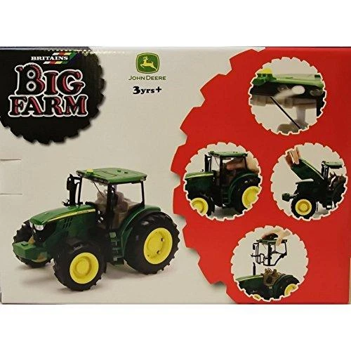 Tomy Žaislinis traktorius John Deere 6210R su šviesa ir garsu