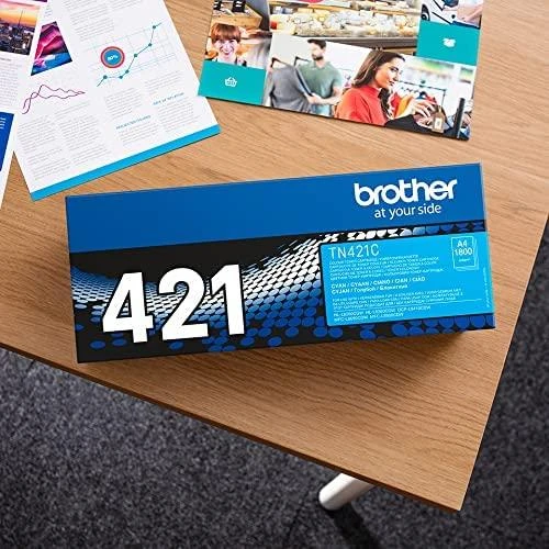 BROTHER TN-421C CYAN TONER, 1,800P