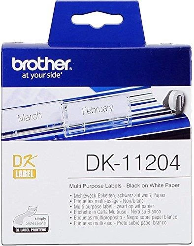 Brother Brolis | DK-11204 Universalios etiketės | Baltas | DK | 17mm x 54mm
