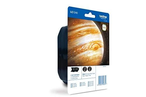 Brother LC-1240BKBP2DR rašalo kasetė Originalus Juoda 2 vnt
