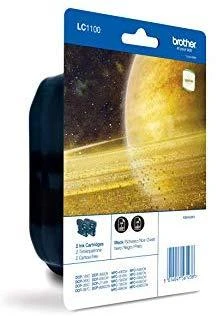 Rašalo kasetė Brother LC1100 juodas| 2vnt | DCP395CN/DCP585CW/DCP6690CW