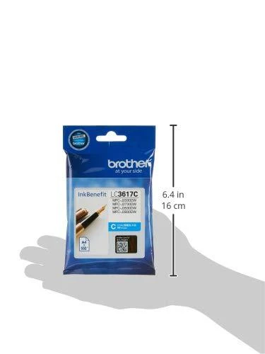 Brother LC-3617C rašalo kasetė Originalus Žydras 1 vnt