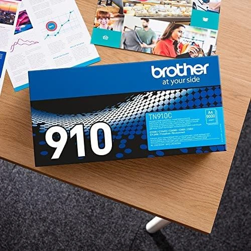 BROTHER TN-910C žydras toneris, itin didelės išeigos, 9000 psl.