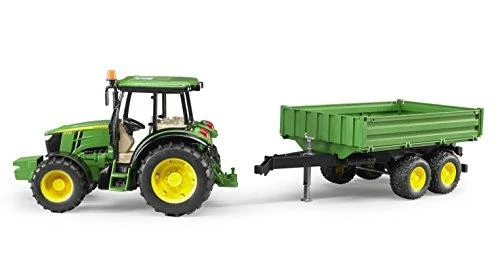 BRUDER John Deere 5115 M su priekaba 02108