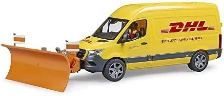 BRUDER 1:16 siuntų pristatymo furgonas MB Sprinter DHL su vairuotoju, 02671
