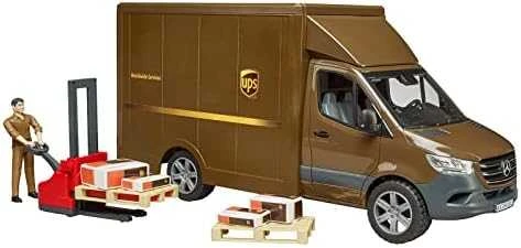 BRUDER MB Sprinter UPS su vairuotoju ir priedais, 02678