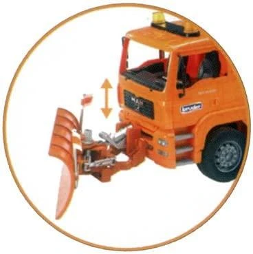 BRUDER priedas 02582 - sniego valymo plūgas