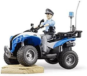 BRUDER policijos keturratis motociklas figūrėle ir priedais 63010