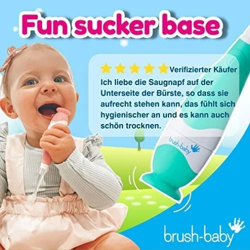 Brush Baby ŠEPETĖLIS BABY_Baby Sonic sonic dantų šepetėlis 0-3l Sea