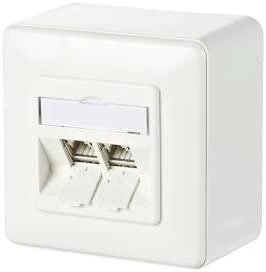 METZ CONNECT C6Amodul 2 port 180° modulis AP, grynai baltas