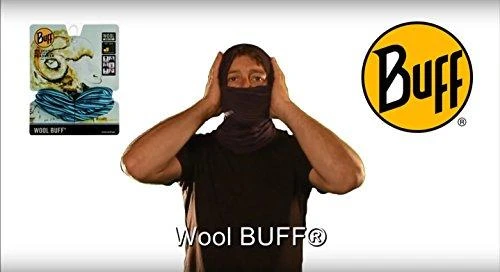 Kaklaskarė BUFF Lightweight Merino Wool Solid Juodas