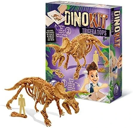 Dėlionė Tyrimų rinkinys, Triceratops, Buki DinoKit