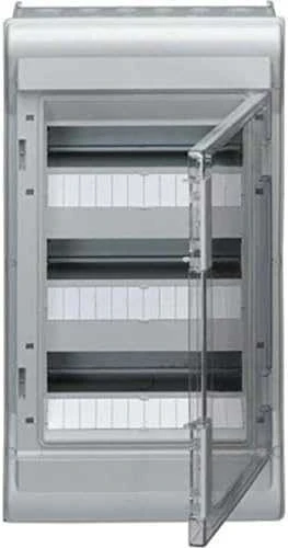 Hager Polo Hager 3x12 modulio skirstomojo skydo paviršius IP65 Vektorius VE312PN