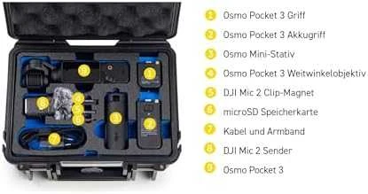 Bw Cases Dėklas B&W Type 500, skirtas DJI Osmo Pocket 3 Creator Combo (oranžinė)