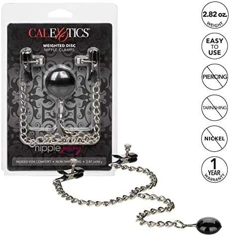 Calexotics dekoratyviniai reguliuojami spenelių gnybtai BDSM rišimas