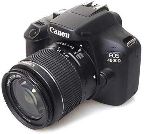 Canon EOS 4000D 18-55 III EU26 SLR Camera Kit, Megapixel 18 MP, Image stabilizer, ISO 12800, Ekranas diagonal 2.7 ", Wi-Fi, Video recording, APS-C, Juodas