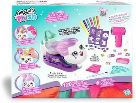 Pliušinis žaislas su plaukų dažymo rinkiniu Canal Toys Airbrush Plush Hair'iffic