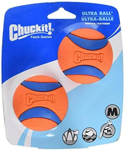Chuckit Ultra kamuoliukas M dydžio, 6 cm, 2 vnt. pakuotėje (CHUC17001)