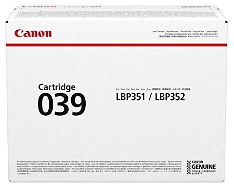 Canon 039 Originalus Juoda 1 vnt