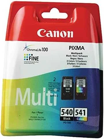 CANON 1LB PG-540 / CL-541 rašalo kasetė juoda ir spalvos standartinės talpos kombinuota lizdinė plokštelė be signalizacijos