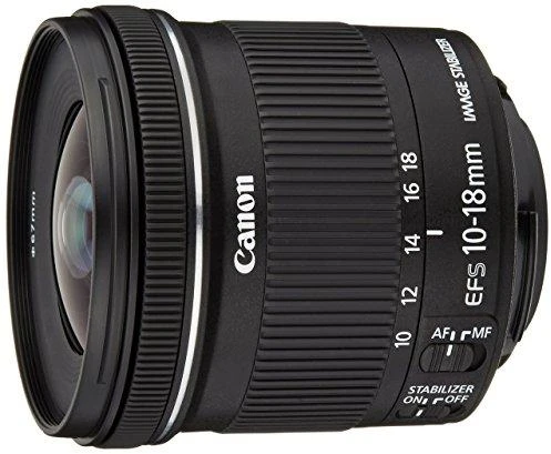 Canon EF-S10-18ISSTM „Ultra“ platus objektyvas Juoda