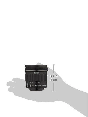 Canon EF-S10-18ISSTM „Ultra“ platus objektyvas Juoda