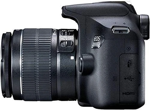 Canon EOS 2000D BK kamera + 18-55 IS EU26 VUK objektyvas + Krepšys + 16GB SD kortelė 2728C013