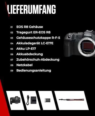 Canon EOS R8 Body (Juodas)