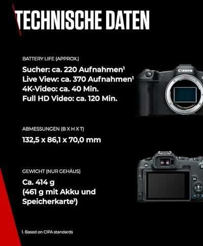 Canon EOS R8 Body (Juodas)