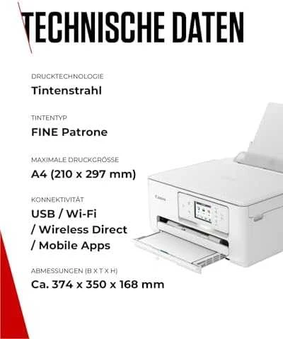 Spausdintuvas Canon | daugiafunkcis įrenginys | PIXMA TS7650i | Inkjet | Spalvotas | A4 | Wi-Fi | Baltas