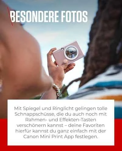 Canon Zoemini S2 mažų nuotraukų spausdintuvas ir fotoaparatas, Rausvo aukso