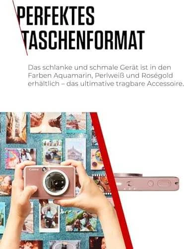 Canon Zoemini S2 mažų nuotraukų spausdintuvas ir fotoaparatas, Rausvo aukso