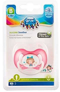 CANPOL BABIES silikoninis simetrinis čiulptukas TOYS, 6-18 mėn., 23/292