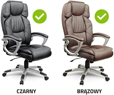 Sofotel Ekologinės odos biuro kėdė, ergonomiška pasukama kėdė, ruda vadovo kėdė, patogi darbo kėdė, reguliuojamo aukščio biuro sėdynė