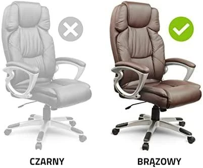 Sofotel Ekologinės odos biuro kėdė, ergonomiška pasukama kėdė, ruda vadovo kėdė, patogi darbo kėdė, reguliuojamo aukščio biuro sėdynė