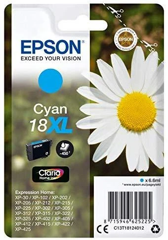 Rašalas Epson rašalas T1812 (C13T18124010) žydras