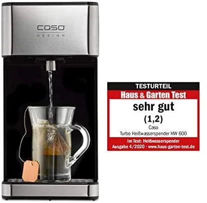 Karšto vandens dispenseris Caso HW 600 Turbo, 2600 W, 2.7 L, Nerūdijantis plienas