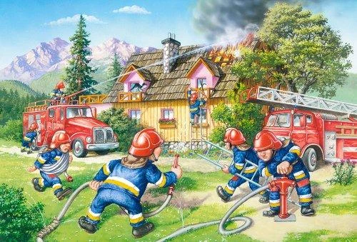Castorland Dėlionė 40 vnt. - Ugniagesių brigada