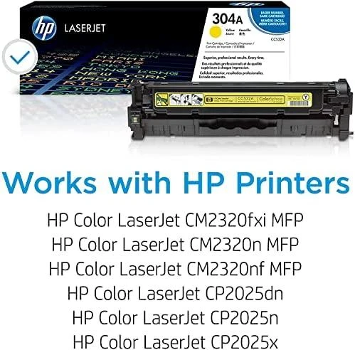 „Hewlett Packard“ (HP) „HP 304A Color LaserJet CP2025/CM2320 Toneris Geltona“ (2 800 puslapių)