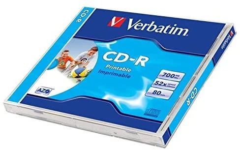 CD-R Verbatim [ brangakmenių dėklas 10 | 700 MB | 52x | Kristalas | DataLife+ AZO ]