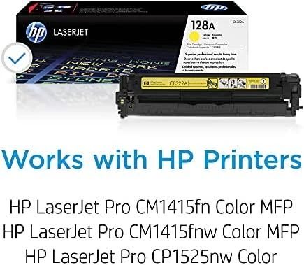 Hewlett Packard (HP) HP 128A, skirtas Color LaserJet CM1415 / CP1525 serijai Toneris Geltona (1 300 puslapių)