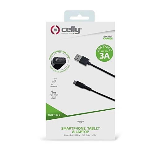 CELLY USB – C TIPO KABELIS (1MT.)