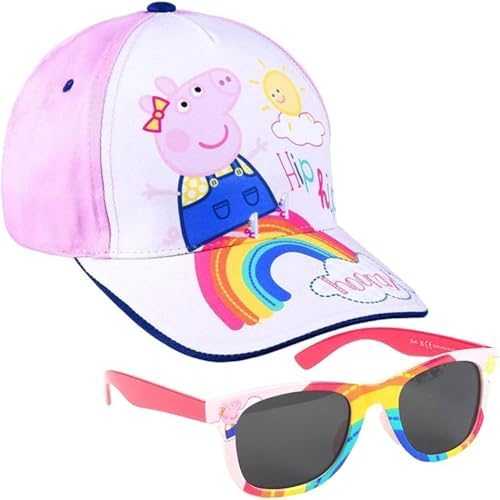 Peppa Pig kepurė nuo saulės ir akiniai nuo saulės